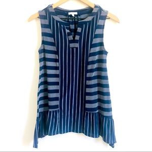 Ava James | Striped Peplem Tank